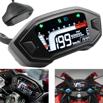 CAWOSS motociklo pakeitimo priedai ATV LCD priemonės greitis, elektroninis skaitmeninis motociklo prietaisų skydelio ridos