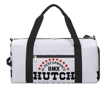 Hutch BMX Logotipą, Sporto Krepšyje Derliaus Spausdinimo Mokymo Sportiniai Krepšiai Vyrų Dizainas Sporto Reikmenys, Juokingi Sporto Krepšys Lauko Rankinės