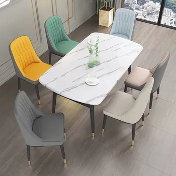 Gražus Metalo Valgomojo Kėdės Modernūs, Prabangūs Šiaurės Valgomojo Kėdės, Virtuvės Namų Cadeiras De Jantar Namų Baldai
