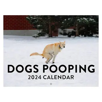 Šuo Sieninis Kalendorius 2024 Šuniukai Mėnesio Mielas Sieninis Kalendorius Juokinga Kabančios Šunų Kalendorių Namų Mokyklos 12 Mėnesių Kalendorius