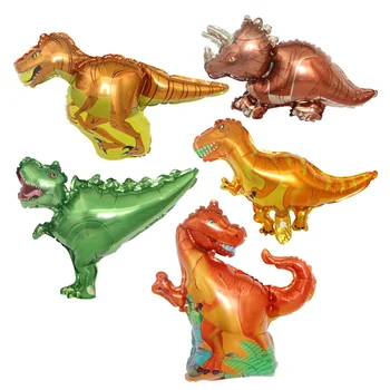 Dinozaurų Balionas Vaikų Žaislas Balionas Animacinių filmų Dinozaurų Gimtadienis Apdaila Aliuminio Plėvelę, Balionas Didmeninės