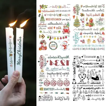 Kūrybos Žvakė Tatuiruotės Kalėdų 