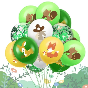 miško gyvūnai balionus, Gimtadienio Apdailos Ežys Lapė, voverė balionai džiunglių gyvūnų, balionus, gimtadienio prekes
