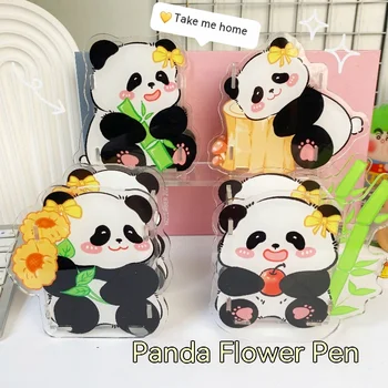 1pc Kūrybos Mielas Panda Baby Formos Pen Turėtojams Studentų Kinų Stiliaus Animaciją Pen Savininkams Išskirtinį Kanceliarinės prekės Saugojimo Dėžutė
