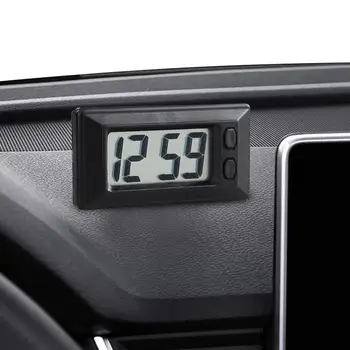 Skaitmeninis Laikrodis Automobilių LED Skaitmeninis Laikrodis, Mini Automobilių Laikrodis Elektroninis Lipnios Laikrodis Mažas, Skaitmeninis Laikrodis, Transporto priemonių Auto Namų