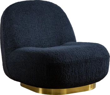 Šiuolaikinės Aksomo Swivel Akcentas Kėdė, Pasukama Barelį Kėdė su Aukso Apdaila Nerūdijančio Plieno Pagrindo