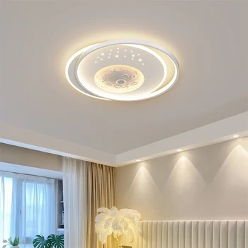 Šiuolaikinių LED Lubų Lempos Ryškumas šviesos srautą galima reguliuoti Nuotolinio Valdymo Lubų Žiburiai svetainė, Miegamasis, Virtuvė, Valgomasis Apdaila