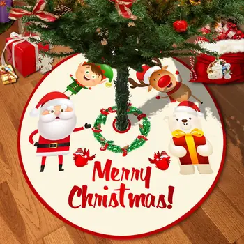 Sijonas Snaigės Kalėdų Senelis Spausdinti Kalėdų Medžio Apačioje Dekoro Kilimėlis Linksmų Kalėdų Decoarations Namuose, Šaliai, Papuošalai Kalėdų Eglutė
