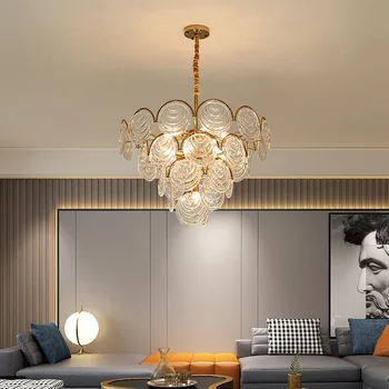 Šiaurės, šviesos, prabangūs krištolo kambarį liustra, modernus minimalistinio naujas stilius atmosferos valgomasis, miegamasis high-end lempos