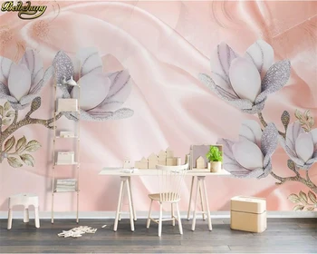 beibehang Užsakymą tapetai, freskos 3D stereo šilko, papuošalais orchidėja gėlė TV fono sienos dokumentų namų dekoro papel de parede 3d
