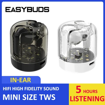 EASYBUDS HiFi Belaidės Mini Ausinės In-Ear Ausinių HD Mikrofonas Heaset Triukšmą, Ausinių ir 