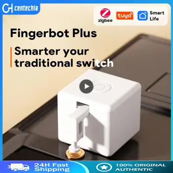 Tuya Zigbee Fingerbot Plus Smart Fingerbot Jungiklis Mygtukas Mygtukas Smart Gyvenimo Laikmatis, Valdymas Balsu Veikia su Alexa, Google 