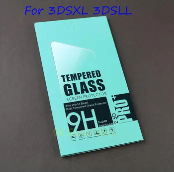1set Apsauginės Plėvelės Apsaugas Naujos 3DS XL LL 3DSXL 3DSLL Viršuje Grūdintas Stiklas LCD Screen Protector+Apačios PET skaidri Plėvelė