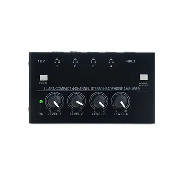 Ausinių Stiprintuvo HA400 Itin Kompaktiškas 4 Kanalų Mini Audio Stereo Ausinių Stiprintuvo,JAV Plug