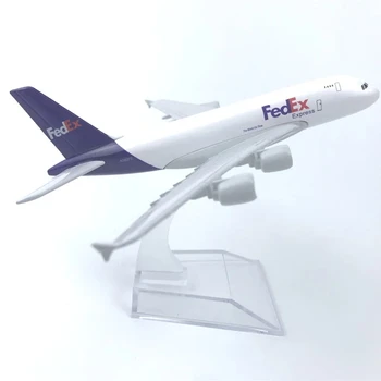 16CM 1:400 Modelio Diecast Lydinio FEDEX Federalinės Transporto Krovininiai lėktuvai Oro Linijų Ekranas Modelio Surinkimo Su Stovu Ekranas