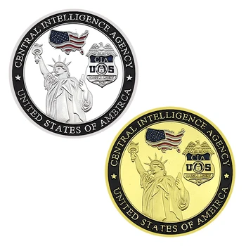 JAV Laisvės Statula, Aukso ir Sidabro Monetų CŽV Atminimo Medaliai Papuošalai Dovanos, Kolekcionuojami daiktai
