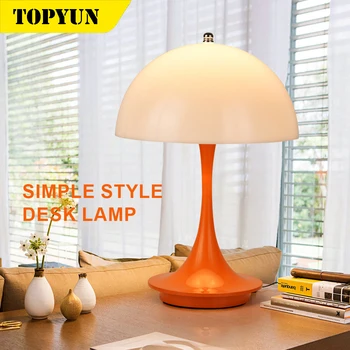 Grybų stalo lempa PC šviesos lempų gaubtų įkrovimo stalo lempos miegamojo lovos dekoratyvinės šviesos naktį