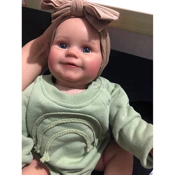 50CM Reborn Baby Doll Naujagimių Mergina Kūdikis Gyvas Nekilnojamojo Minkšta Maddie su Ranka-Įsišakniję Plaukų Aukštos Kokybės Rankų darbo Meno Lėlės