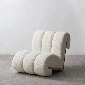 Kūrybos Balta Sofa Modernus Dizainas Atlošas Asmenybės Laisvalaikio Vieną Lounge Klubas Butas Kėdė Viešbutis Sedie Namų Baldai