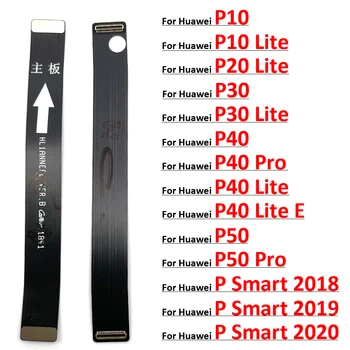 Originalą Huawei P10 P20 30 P40 P50 Pro Lite E P Smart 2018 2019 2020 2021 Pagrindinės Plokštės Motininės Plokštės Jungtis Valdybos Flex Kabelis