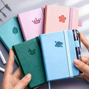 1Pcs A7 Mini Notebook Nešiojamas Kišenėje Notepad Dienoraštis Planuotojas Darbotvarkės Memo Notebooks & Raštu Pagalvėlės Office Mokyklos Raštinės reikmenys