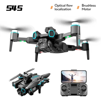MINI S4S Drone 8K Professinal Su 3 Kameros Baterija Plataus Kampo Optinis Srauto Lokalizacijos 360 Kliūčių Vengimo Quadcopter
