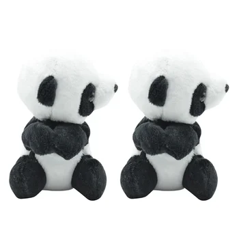 2 Vnt Memo Apkabos, Papuošti Įrašą Pliušinis Panda Piršto Atsipalaidavimo Žaislas Nuotraukų Laikiklį, Apdailos