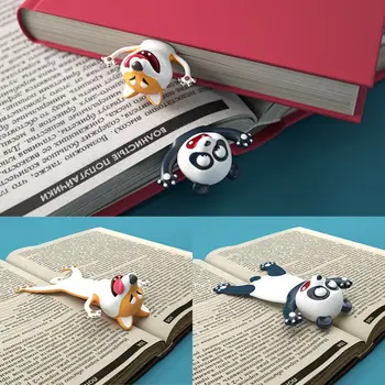 Dovanų Panda PVC Kūrybos Juokinga, mokyklinės prekės Žymos Animacinių filmų Gyvūnų Stiliaus Knygų Žymekliai