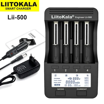 LiitoKala Lii-500 Lii-500S Lii-600 Lii-S6 Lii-PD4), 3,7 V 1.2 V 18650 26650 21700 17355 18350 14500 / AA AAA Smart Baterijos Kroviklis
