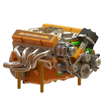 CISON OHV V8 Blokelių Benzinas Variklio Modelis Komplektai 4-Taktų 44cc Vandeniu Aušinamas 1/6 Mini V8 Variklis 