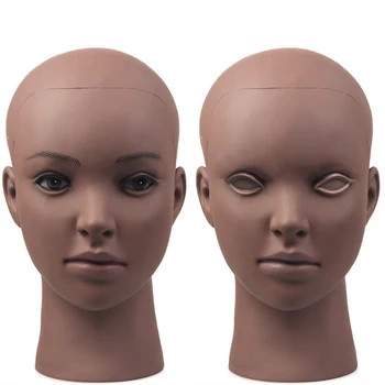Manekeno Galvos Už Perukas Skrybėlę Ekranas Pigūs Afrikos Kosmetologijos Manikin Galvos Moterų Lėlės Plikas Mokymo Vadovas