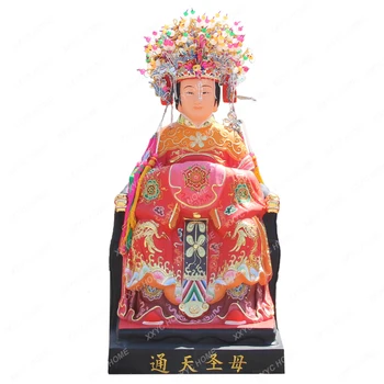 Taishan Močiutė Statula Tris Xiao Niang Taishan Dievo Motinos Dervos Budos Statula Bixia Yuanjun Statula